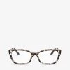 PRADA PR 14XV UAO1O1 Cat-eye Acetate Optical Glasses For Womens Brown