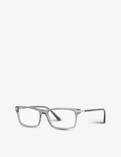 PRADA PR 03YV Rectangular-frame Acetate Glasses For Womens Grey -Deals PRADA Store unnamed file 540