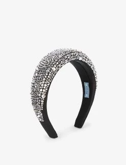 PRADA Crystal-embellished Woven Hairband For Womens Metal -Deals PRADA Store unnamed file 546
