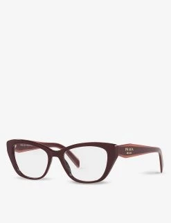PRADA PR 19WV Cat Eye-frame Acetate Optical Glasses For Womens Silver -Deals PRADA Store unnamed file 604