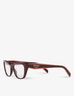 PRADA PR 19WV Cat Eye-frame Acetate Optical Glasses For Womens Silver -Deals PRADA Store unnamed file 605
