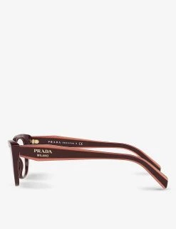PRADA PR 19WV Cat Eye-frame Acetate Optical Glasses For Womens Silver -Deals PRADA Store unnamed file 606