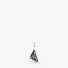 PRADA Right Logo-print Sterling-silver Hoop Earring For Womens Nero -Deals PRADA Store unnamed file 611