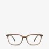 PRADA PR 13XV Conceptual Acetate Optical Glasses For Womens Brown