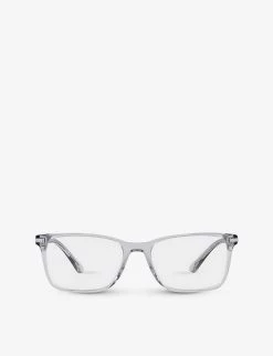 PRADA PR 14WV Rectangle-frame Eyeglasses For Womens Grey -Deals PRADA Store unnamed file 623