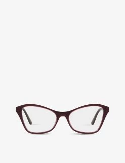 PRADA PR11XV Cat-eye Frame Acetate Optical Glasses For Womens Red -Deals PRADA Store unnamed file 628