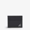 PRADA Brand-plaque Leather Card Holder For Mens Nero