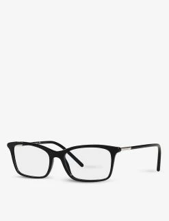 PRADA PR 16WV Acetate Rectangle-frame Eyeglasses For Womens Black -Deals PRADA Store unnamed file 635
