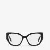 PRADA PR 18WV Square-framed Acetate Glasses For Womens Black