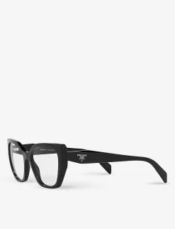 PRADA PR 18WV Square-framed Acetate Glasses For Womens Black -Deals PRADA Store unnamed file 641