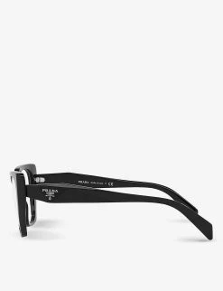 PRADA PR 18WV Square-framed Acetate Glasses For Womens Black -Deals PRADA Store unnamed file 642