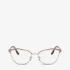 PRADA PR 62XV Cat-eye Eyeglasses For Womens Pink
