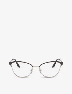 PRADA PR 62XV Cat-eye Optical Glasses For Womens Black