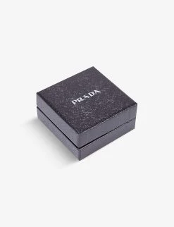 PRADA Triangle Logo-plaque Steel Hairclips Set Of Two For Womens Nero -Deals PRADA Store unnamed file 662