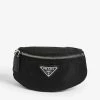 PRADA Logo Nylon Banana Bag For Womens Nero -Deals PRADA Store unnamed file 69