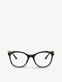 PRADA PR 05WV Round-frame Acetate Optical Glasses For Womens Black -Deals PRADA Store unnamed file 698