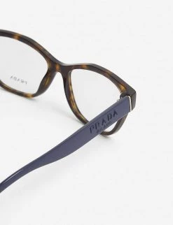 PRADA PR 03WV Acetate Rectangle-frame Eyeglasses For Womens Brown -Deals PRADA Store unnamed file 703