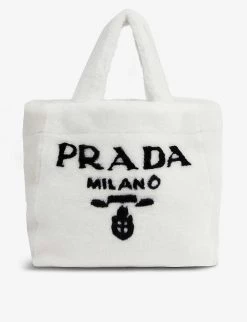 PRADA Branded Shearling Shopper Bag For Womens Bianco/nero 13 PRADA Branded Shearling Shopper Bag For Womens Bianco/nero -Deals PRADA Store unnamed file 720
