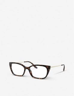 PRADA PR 14XV Acetate And Metal Cat-eye Glasses For Womens Brown -Deals PRADA Store unnamed file 776