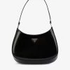 PRADA Cleo Leather Shoulder Bag For Womens Nero