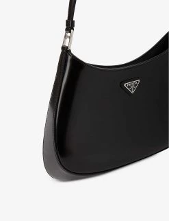 PRADA Cleo Leather Shoulder Bag For Womens Nero -Deals PRADA Store unnamed file 83
