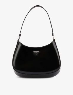 PRADA Cleo Leather Shoulder Bag For Womens Nero -Deals PRADA Store unnamed file 84