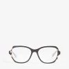 PRADA Pr03vv Square-frame Glasses For Womens Blue