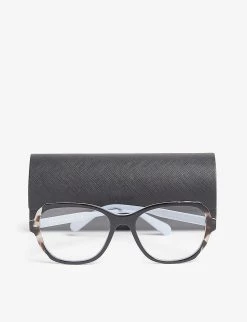 PRADA Pr03vv Square-frame Glasses For Womens Blue -Deals PRADA Store unnamed file 844