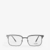 PRADA PR55V Square-frame Glasses For Mens Gunmetal