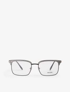 PRADA PR55V Square-frame Glasses For Mens Gunmetal -Deals PRADA Store unnamed file 860