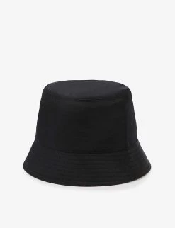 PRADA Re-Nylon Logo-plaque Recycled-nylon Bucket Hat For Womens Black -Deals PRADA Store unnamed file 87