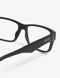 PRADA Pr16M55 Heritage Rectangle-frame Optical Glasses For Womens Black -Deals PRADA Store unnamed file 879