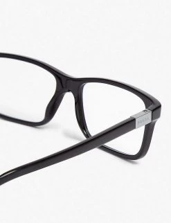 PRADA Pr06S56 Heritage Rectangle-frame Optical Glasses For Womens Black -Deals PRADA Store unnamed file 884