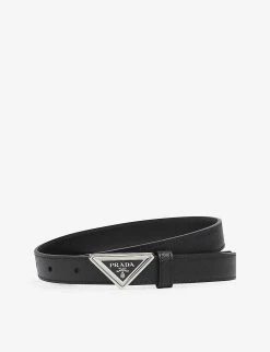 PRADA Branded-plaque Leather Belt For Womens Nero 1 -Deals PRADA Store unnamed file 888