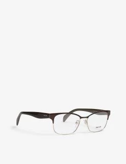 PRADA PR65RV Square-frame Glasses For Womens Brown -Deals PRADA Store unnamed file 902