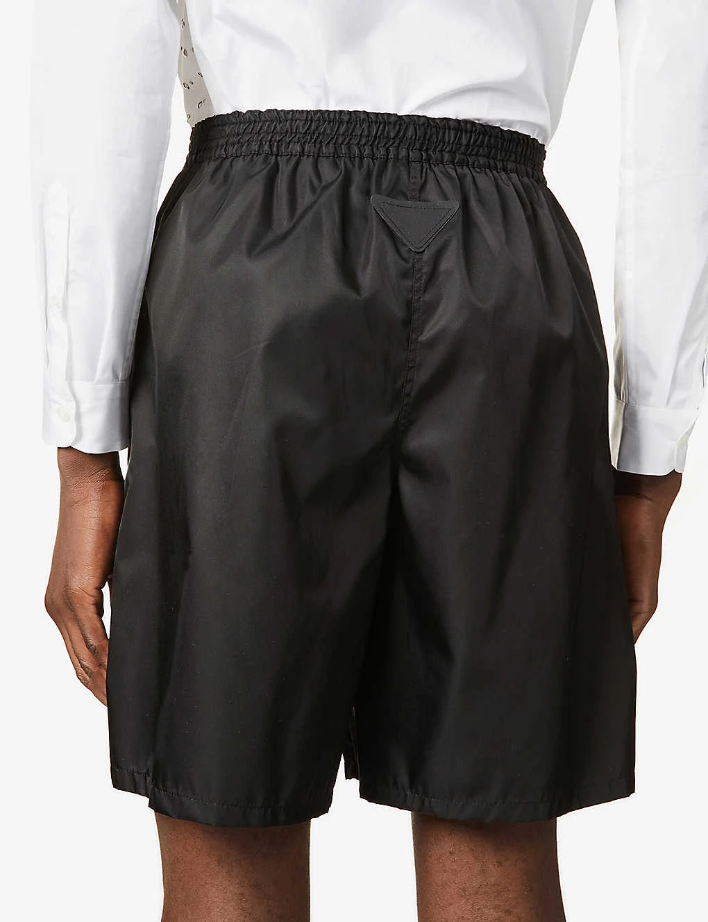 PRADA High-rise Regular-fit Recycled-nylon Shorts For Mens Nero 7 PRADA High-rise Regular-fit Recycled-nylon Shorts For Mens Nero - Image 5