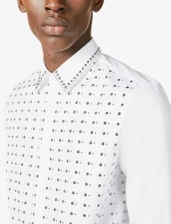 PRADA Sequin-embellished Regular-fit Cotton Shirt For Mens Bianco 12 PRADA Sequin-embellished Regular-fit Cotton Shirt For Mens Bianco -Deals PRADA Store unnamed file 963