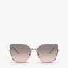PRADA PR 60XS Metal And Mirror-coated Square Sunglasses For Womens Gold -Deals PRADA Store unnamed file 988